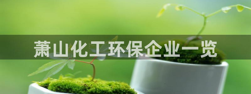 亿万下载徐家汇朋友圈说说:萧山化工环保企业一览